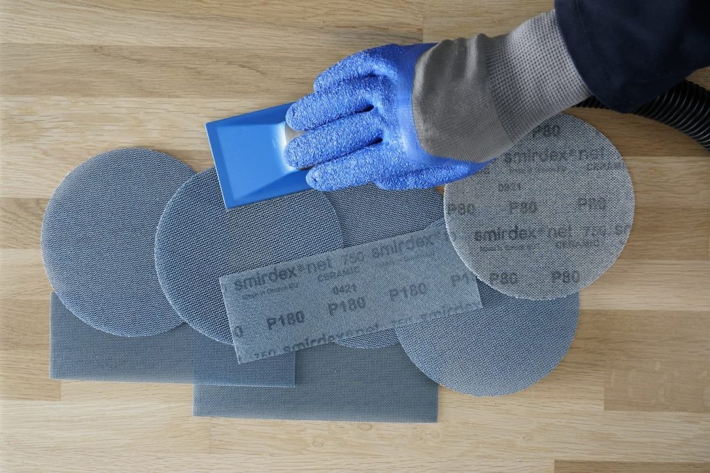 SMIRDEX 750 net strips P240 70x400mm - keramická brusná síť suchý zip pro hoblík      