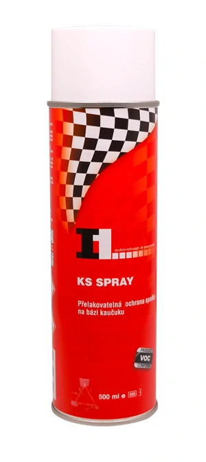 I1 KS BÍLÁ SPRAY 500 ml - bílá přelakovatelná ochrana podvozků
