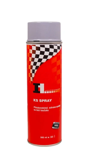 I1 KS ŠEDÁ SPRAY 500 ml - šedá přelakovatelná ochrana podvozků