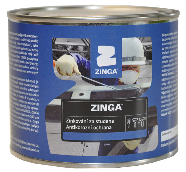Zinga 0,5kg + zdarma 1 pár COLAD nitrilové rukavice šedé