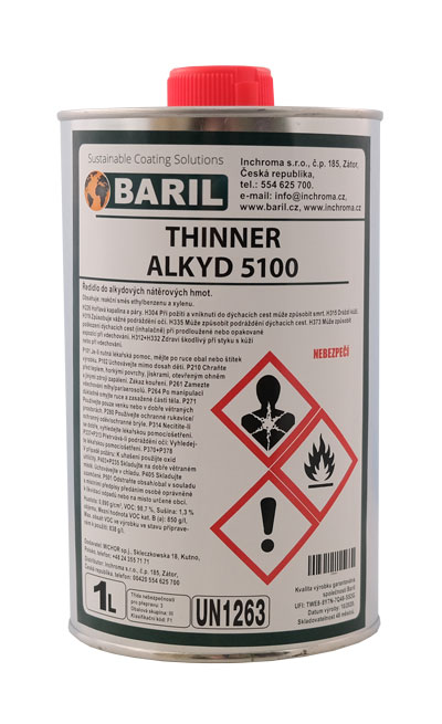 Ředidlo Baril 5100 do alkydových barev 1L