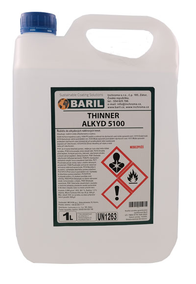 Ředidlo Baril 5100 do alkydových barev 5L