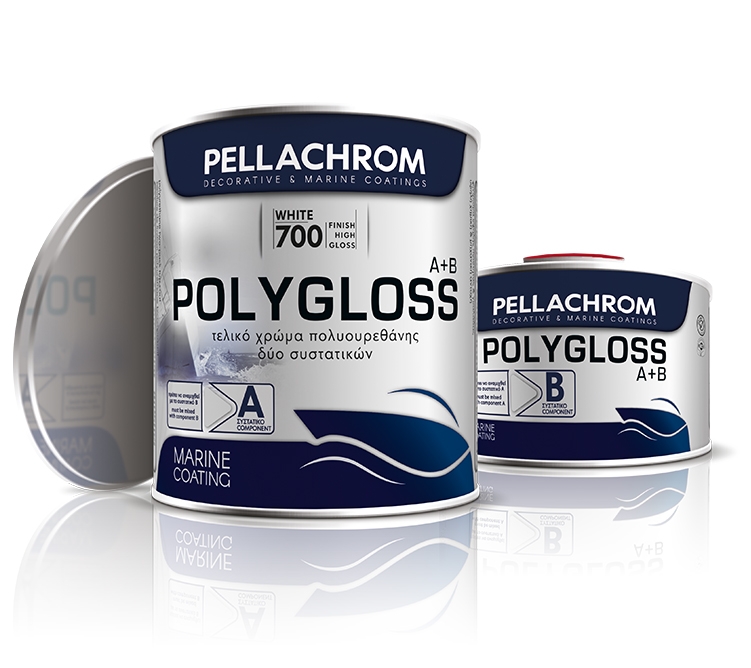 Pellachrom Polygloss 800 BLACK 750 ml sada-dvousložkový polyuretanový lodní email
