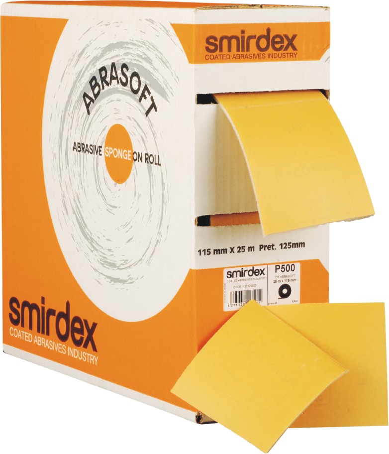 smirdex 135 Abrasoft  P*220 role 115mm x 25m