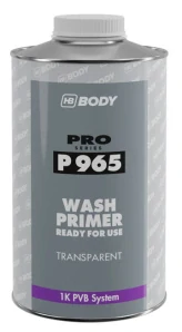 HB BODY P965 WASH PRIMER RFU TRANSPARENT 1L - raktivní základ na pozink , hliník, nerez