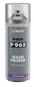 HB BODY P965 WASH PRIMER SPREJ - transparentní reaktivní základ na pozink, hliník
