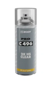 HB BODY C496 2K HS CLEAR SPRAY 400 ml - 2k transparentní akrylátový rychleschnoucí lak