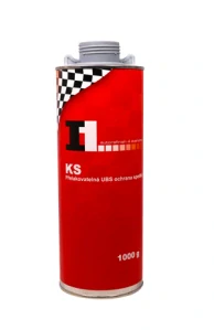 I1 KS ŠEDÁ 1000 ml - šedá přelakovatelná ochrana podvozků pro pistoli UBS